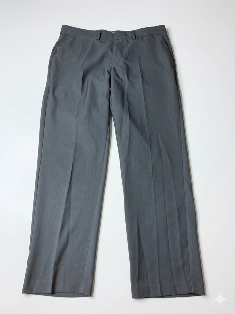 Haggar Comfort Performance Stretch Pants | Gray | Straight Fit | 34 x 30